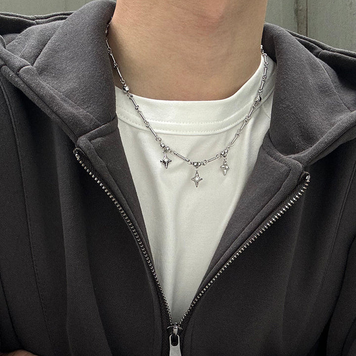 Falling Star Titanium Steel Necklace
