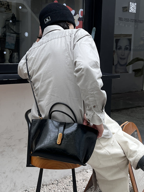 Portable Crossbody Bucket Bag