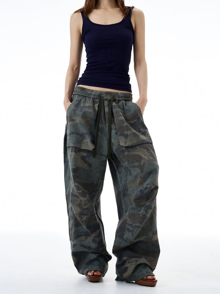 Camouflage Paratrooper Cargo Pants