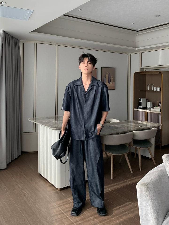 Ensemble chemise à manches courtes et pantalon 