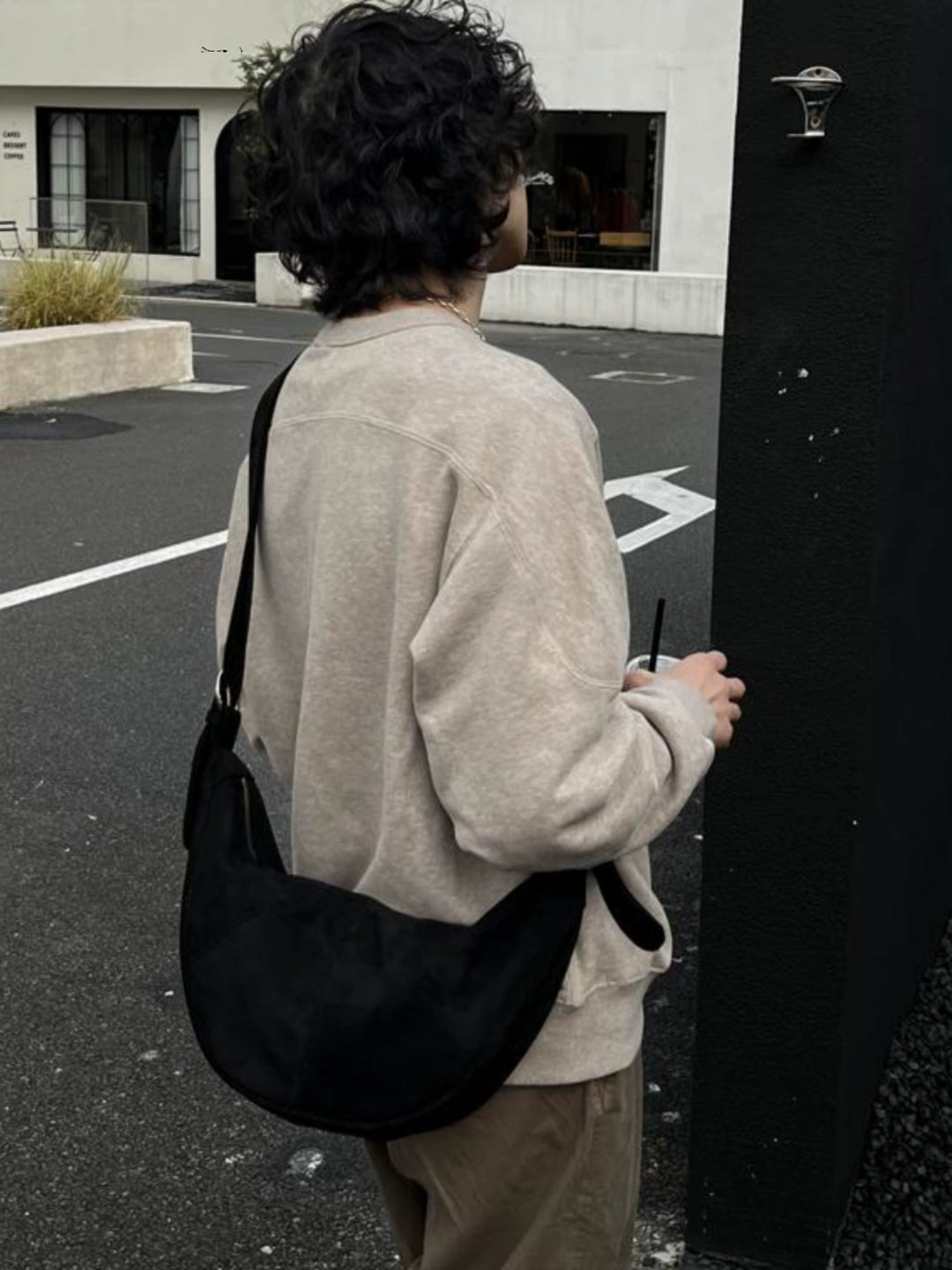 Retro Suede Crossbody Dumpling Taske 