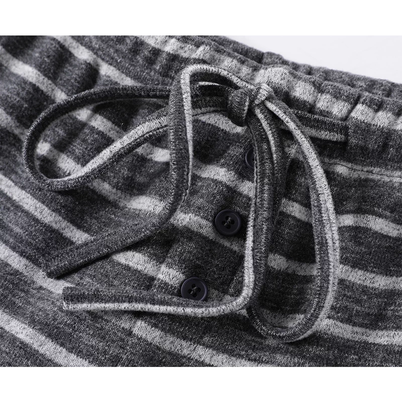 Pantalones de lounge acampanados con cordón a rayas 