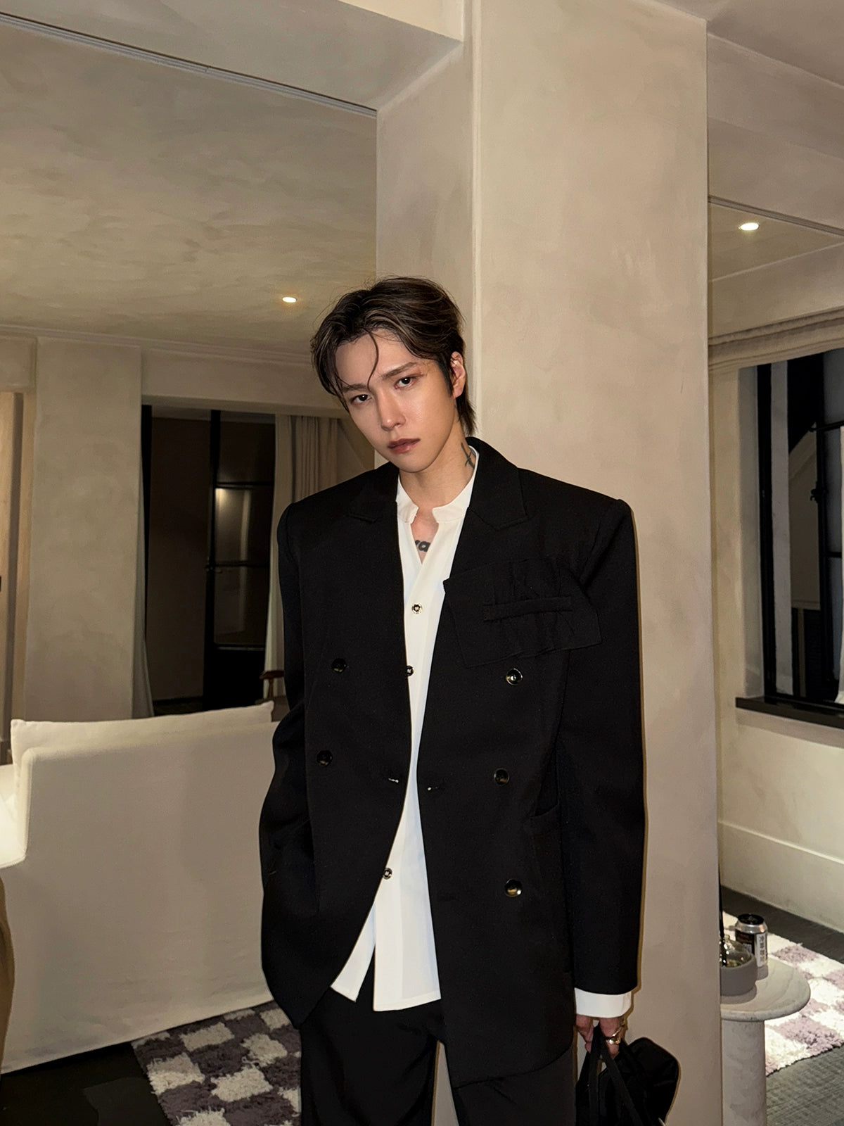 Bol Kesim Rahat Takım Ceket Seti 