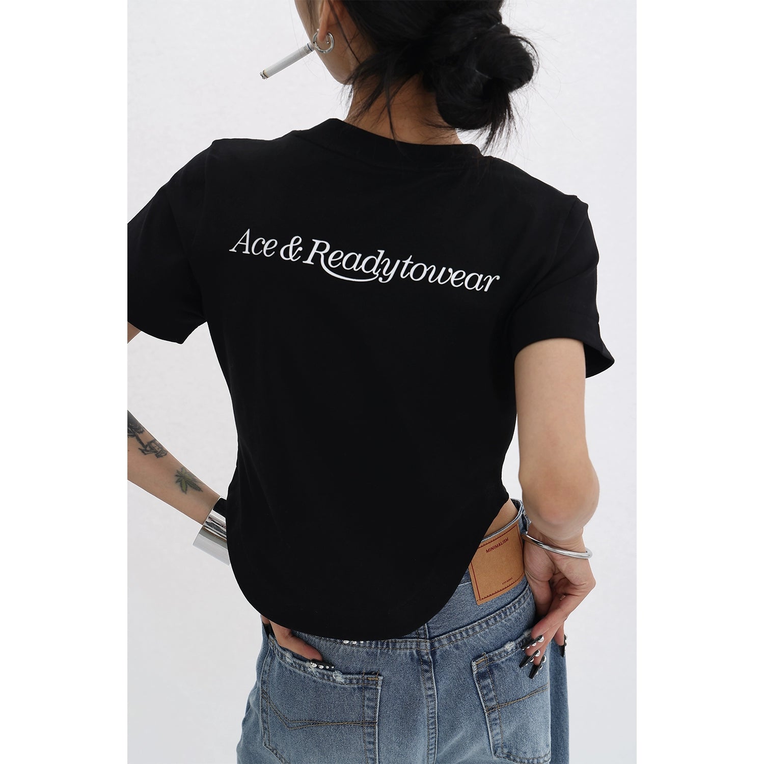 Slim Fit Arc Graphic Short T-Shirt