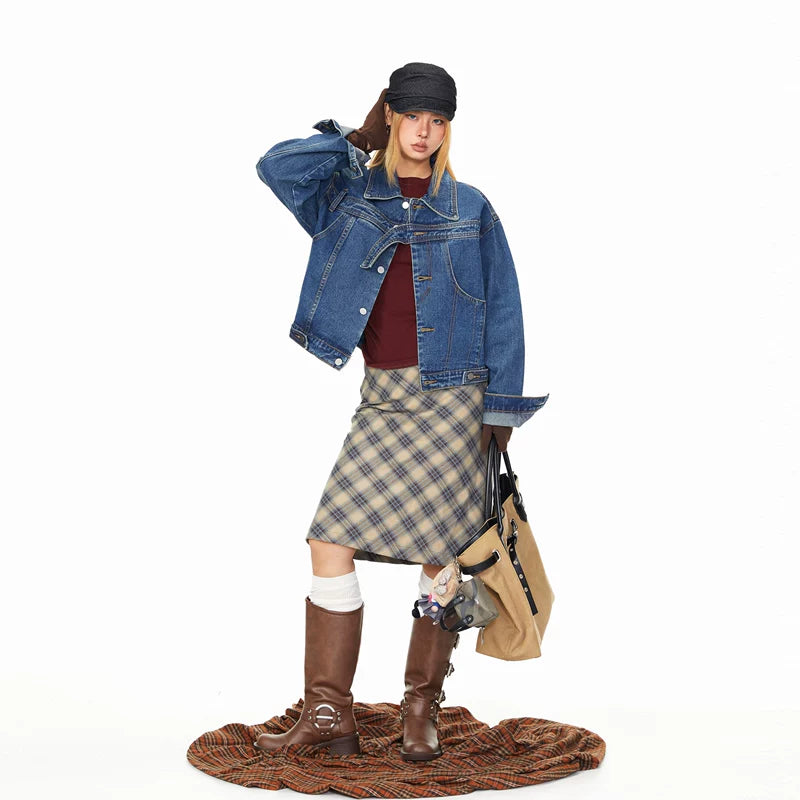 Deconstructed Loose Fit Denim Jacket