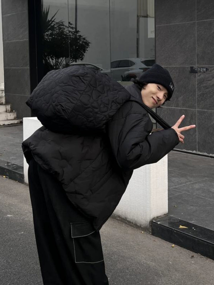 Large-Capacity Quilted Shoulder Bag