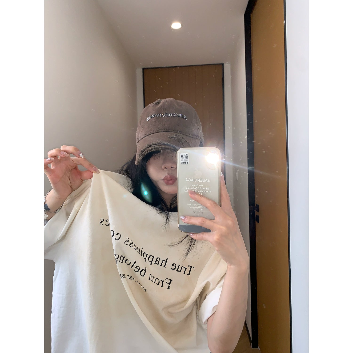 Letter Print Loose T-shirt