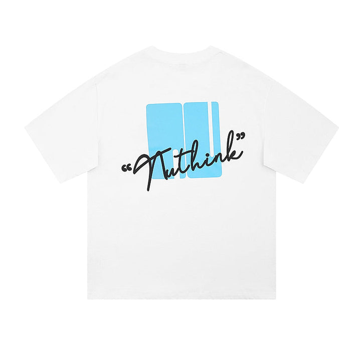 Letter Print Short-Sleeve Tee