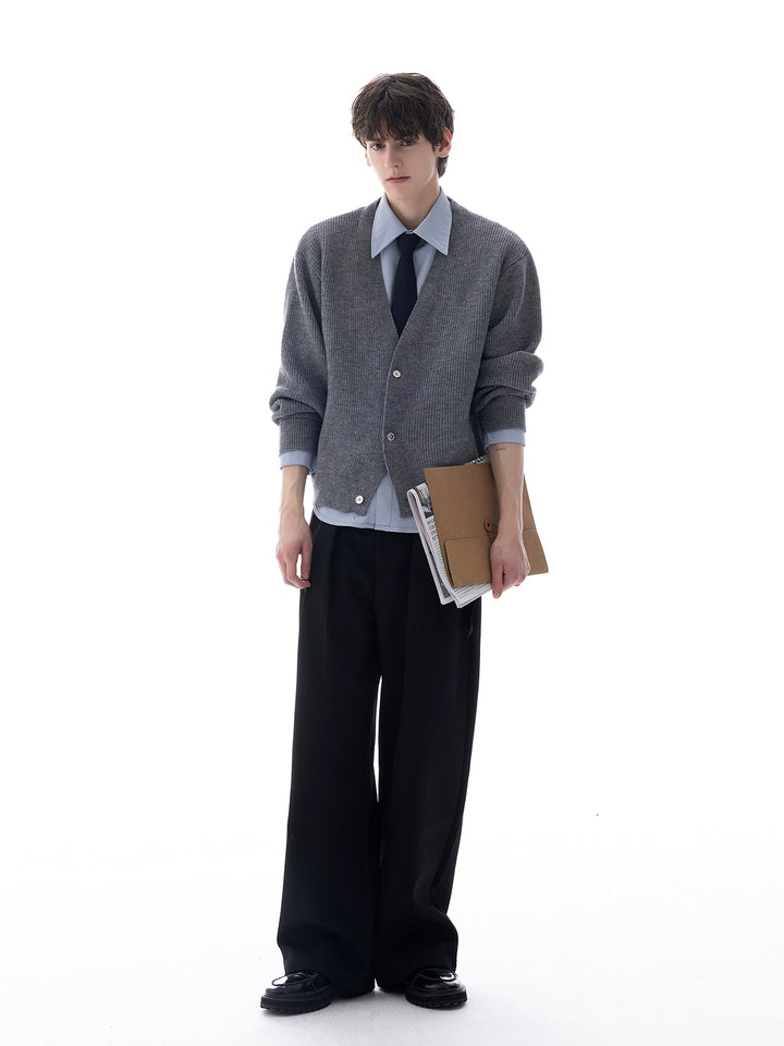 Button-front Knitted Vest