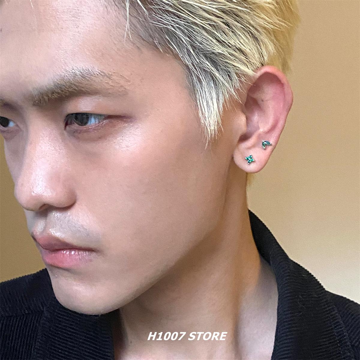 Titanium Steel Screw Stud Earrings