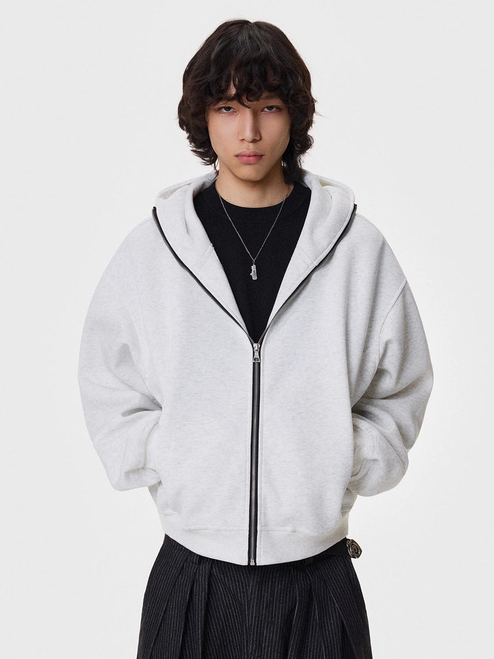 Veste à capuche zippée en polaire 