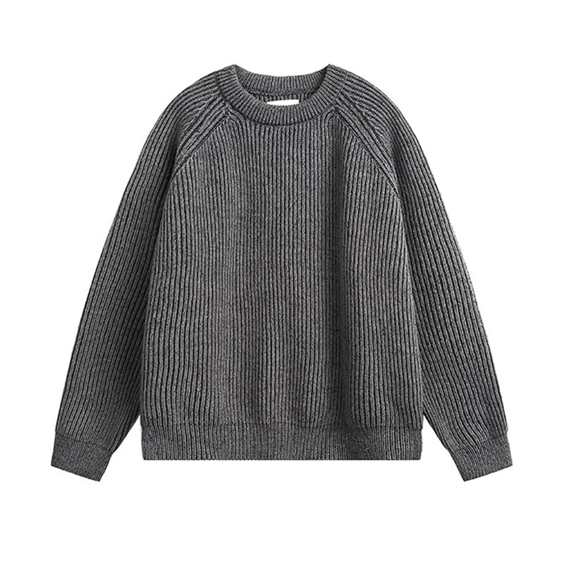 سويت شيرت محبوك متضرر بأكمام راجلان 