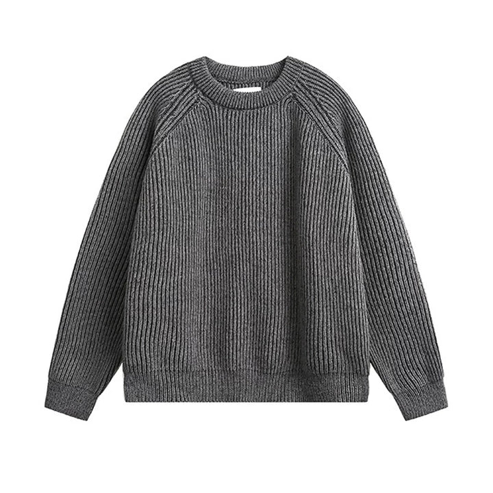 سويت شيرت محبوك متضرر بأكمام راجلان 