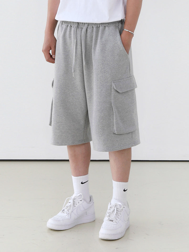 Wide-Leg Cargo Cropped Pants