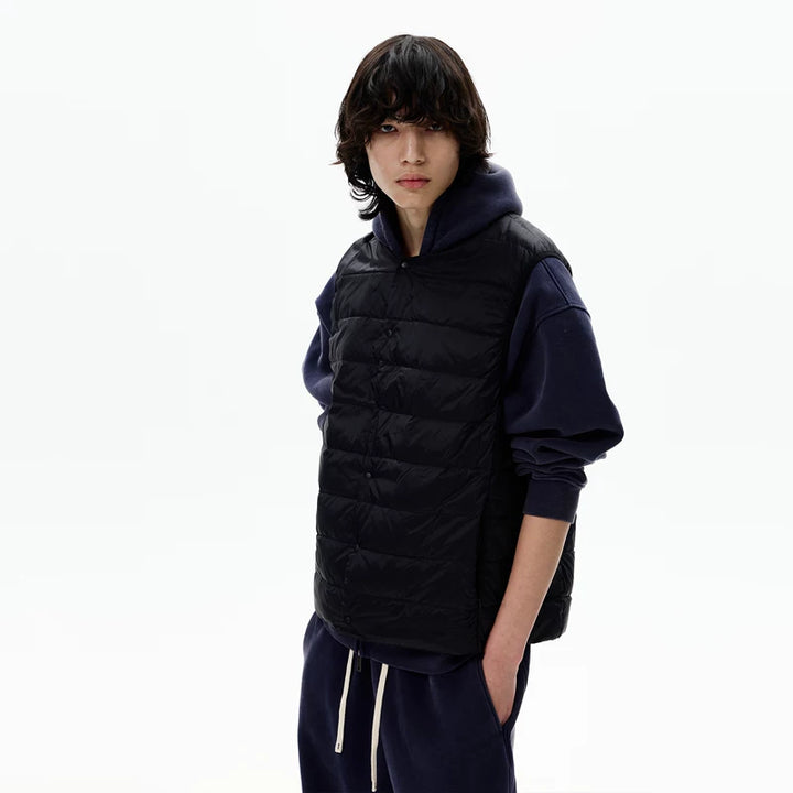 Minimalistische Street Style Donsvest 