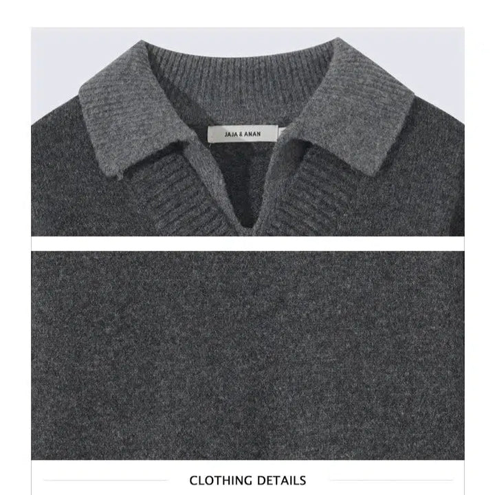 Loose Fit V-Neck Sweater