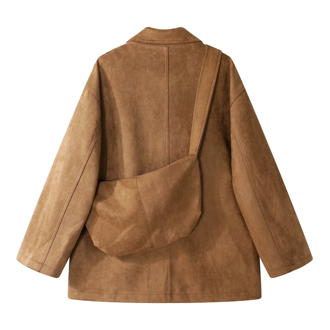 Retro Suede Slim Motorcykeljacka 