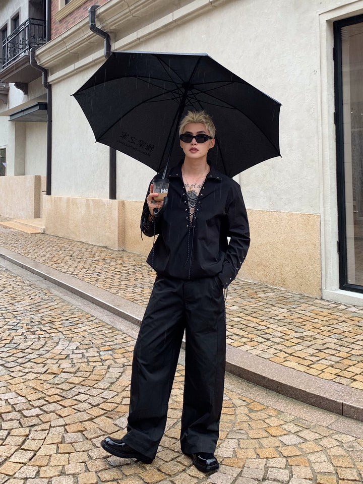 Løse rette ben casual gatebukser 