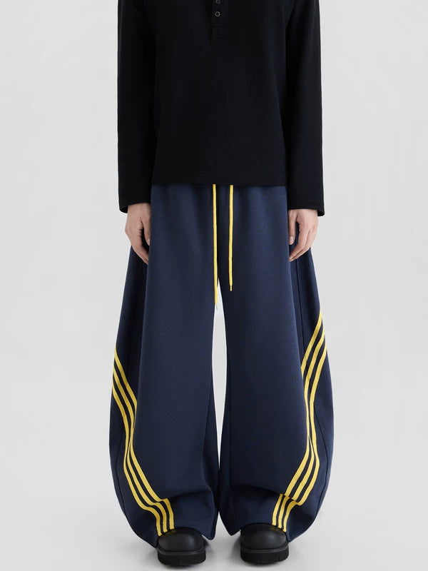 Fleecefoder randiga vida byxor 