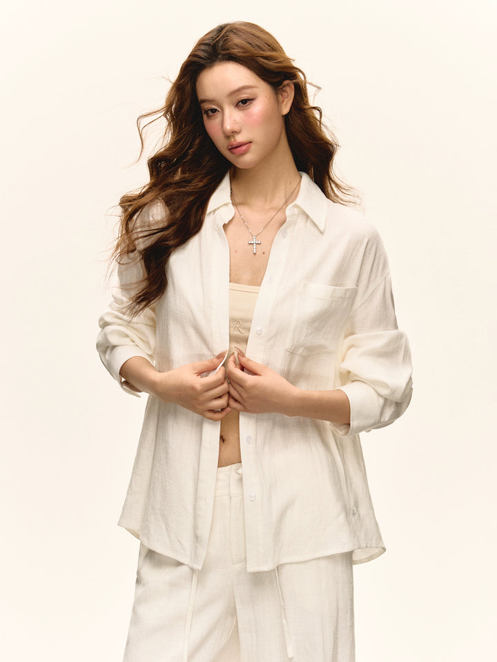Relaxed Fit Shirt and Pants Set