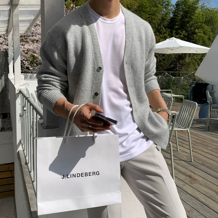 V-hals gebreide casual losse cardigan trui 