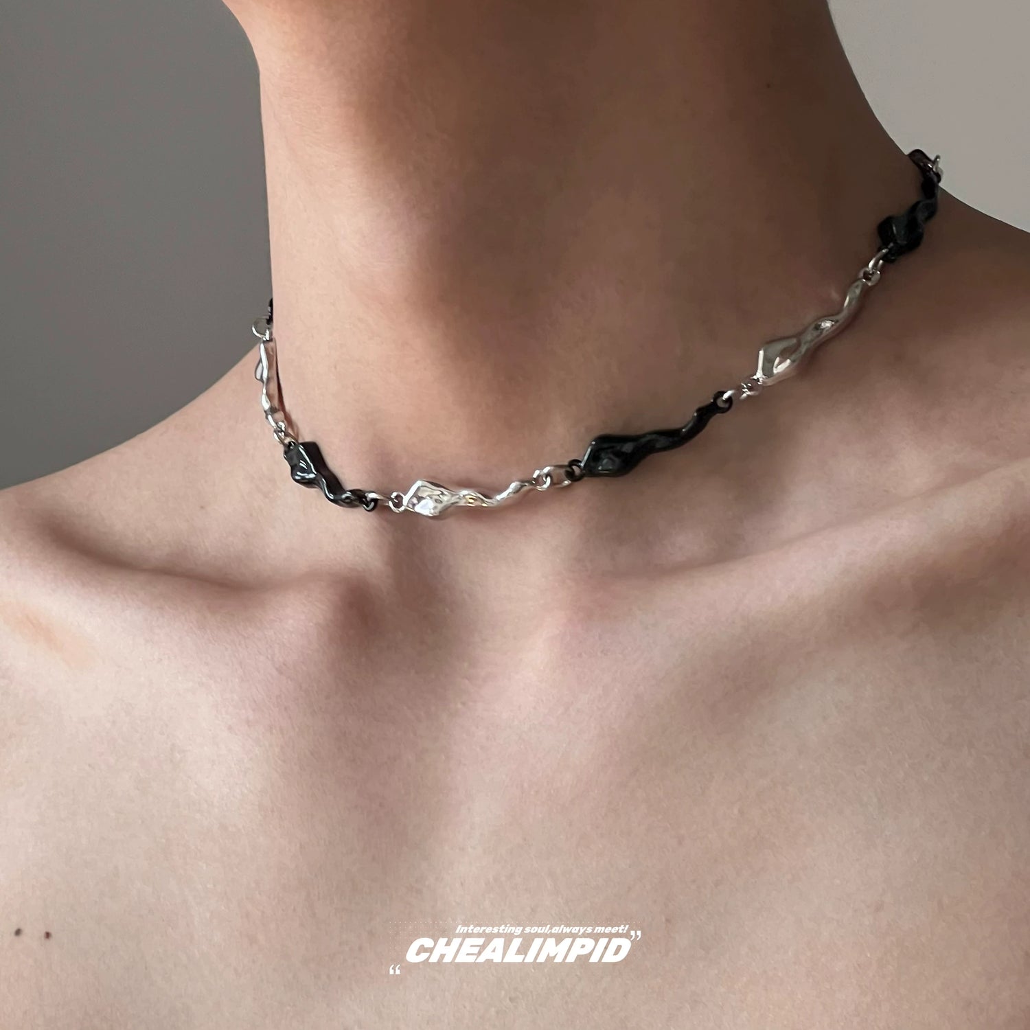 Contrast Color Hip-hop Necklace