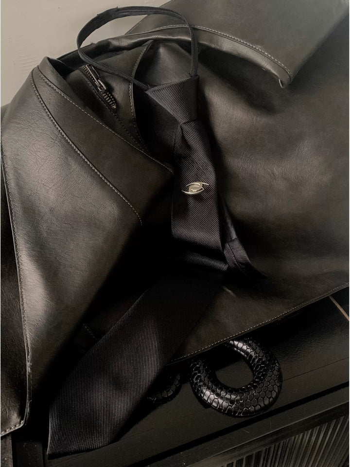 Adjustable Metal Design Hands-Free Tie