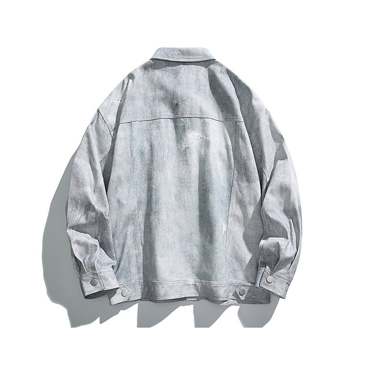 Chaqueta de mezclilla de corte holgado y casual 