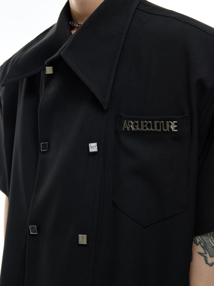 Double-Breasted Casual Shirt