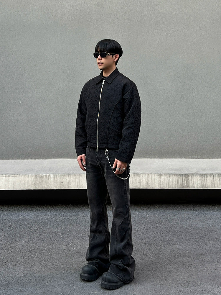 Pantalons Cleanfit à couture lourde évasée 