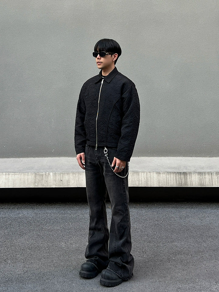 Pantalons Cleanfit à couture lourde évasée 