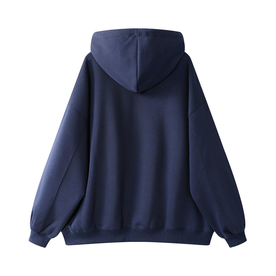 Loose Fit Printed Hooded Sweatshirt