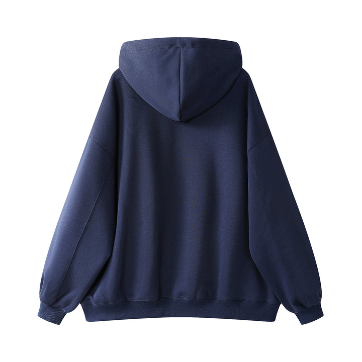 Loose Fit Printed Hooded Sweatshirt