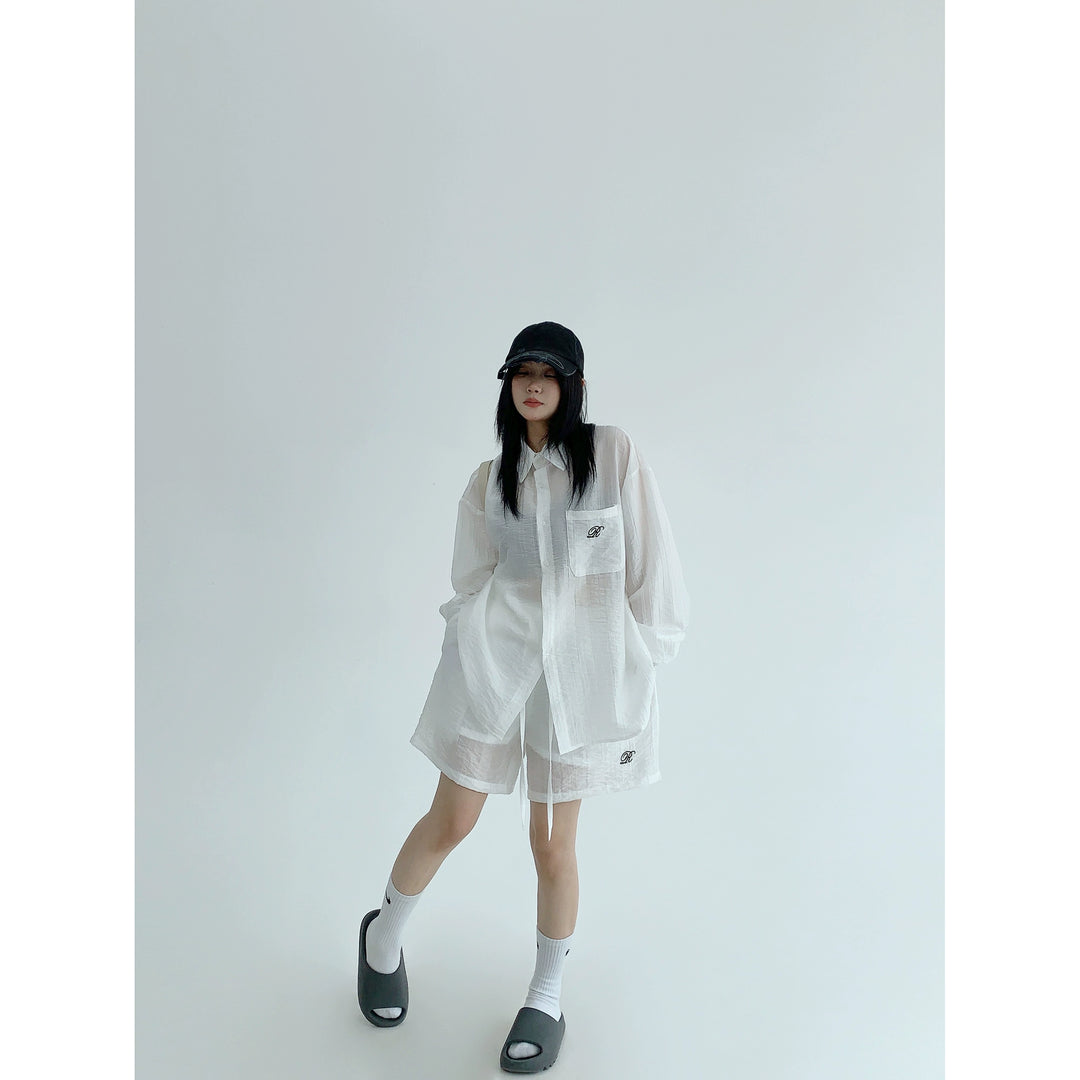 Lightweight Long-Sleeve Shirt and Shorts