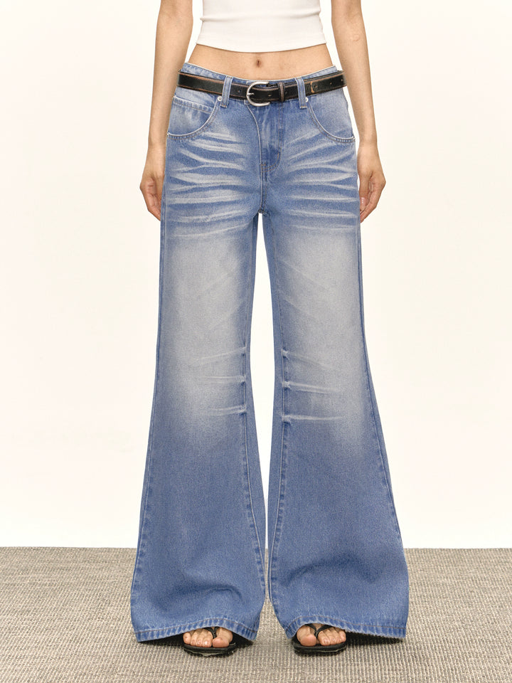 High Waist Flare Denim Pants