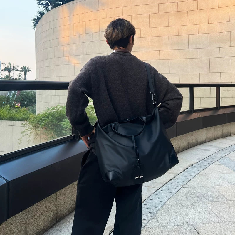 Nylon Large Shoulder Tote Bag