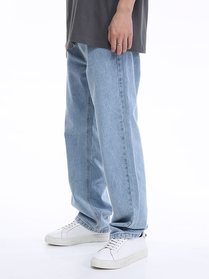 Mid-Waist Straight Fit Jeans