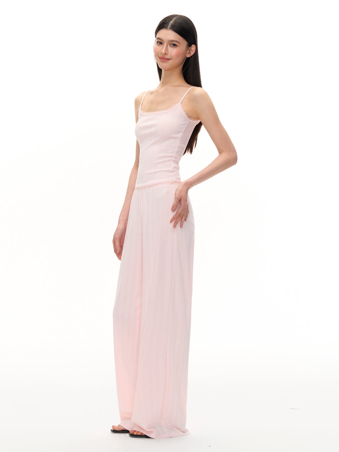 Sleeveless Lounge Pants Set with Camisole