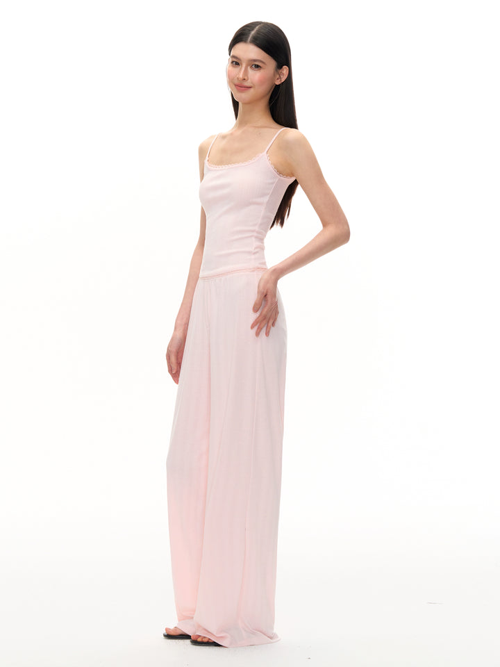 Sleeveless Lounge Pants Set with Camisole