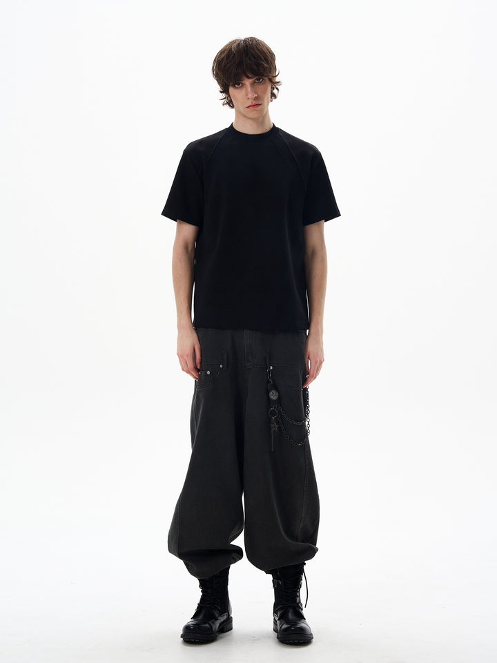 Short-Sleeve Boxy Collar T-shirt
