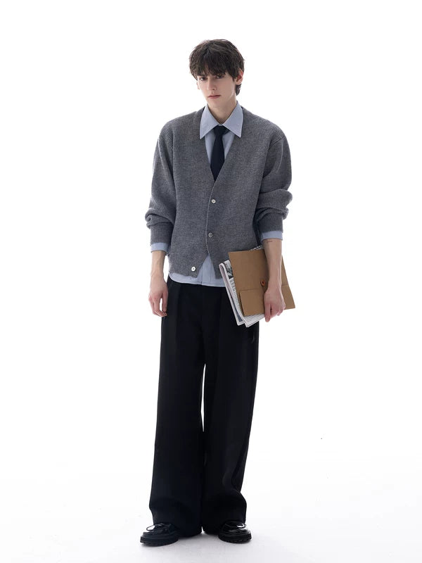 Faux cardigan en tricot à deux pièces 