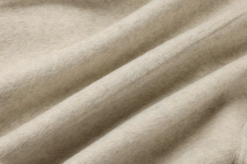 Stand Collar Short Wool Coat