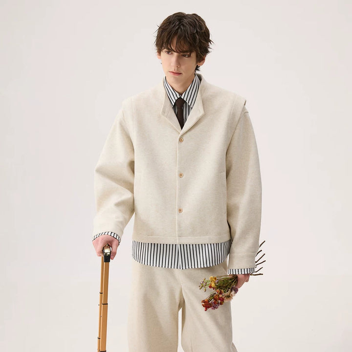 Striped Tweed Suit Jacket and Pants (sold separately)