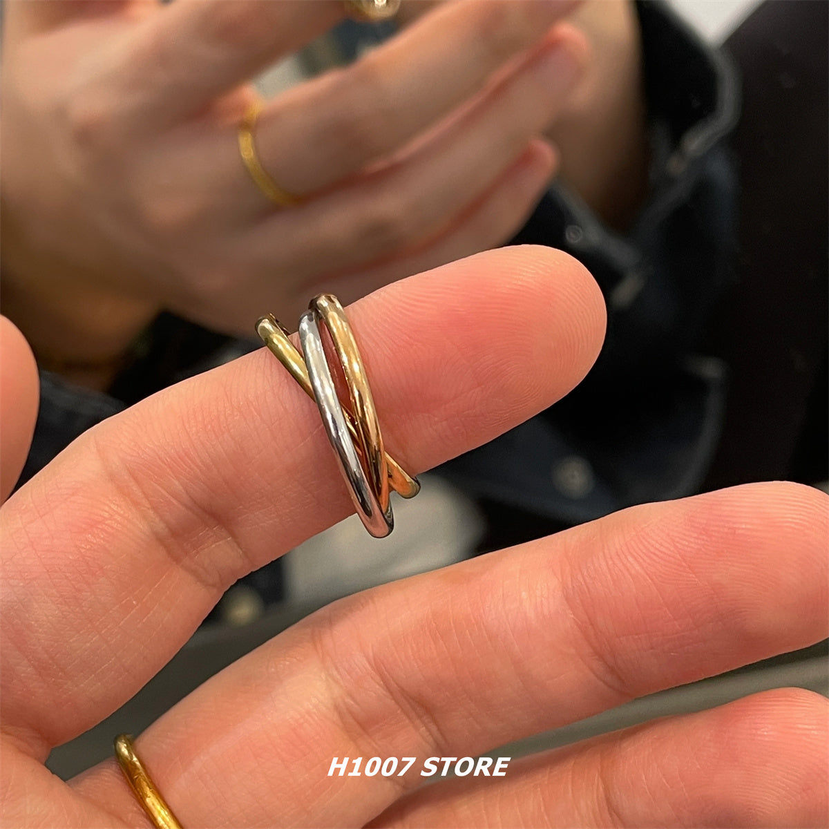 Titanium Steel Niche Design Ring