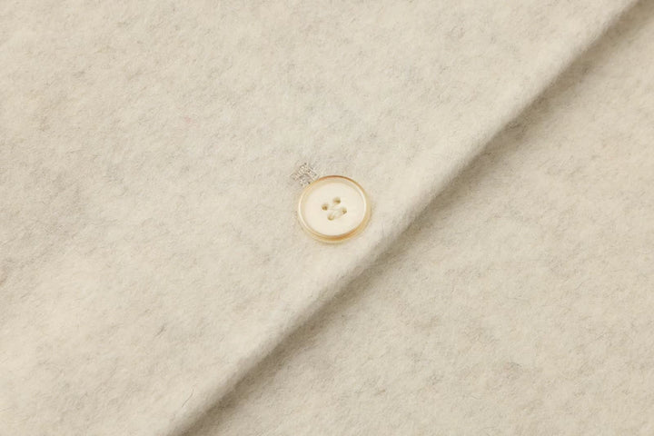 معطف صوف مزود بحزام مع ياقة من الفرو الصناعي 