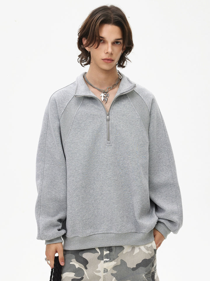 Half Zip Casual Sweatshirt