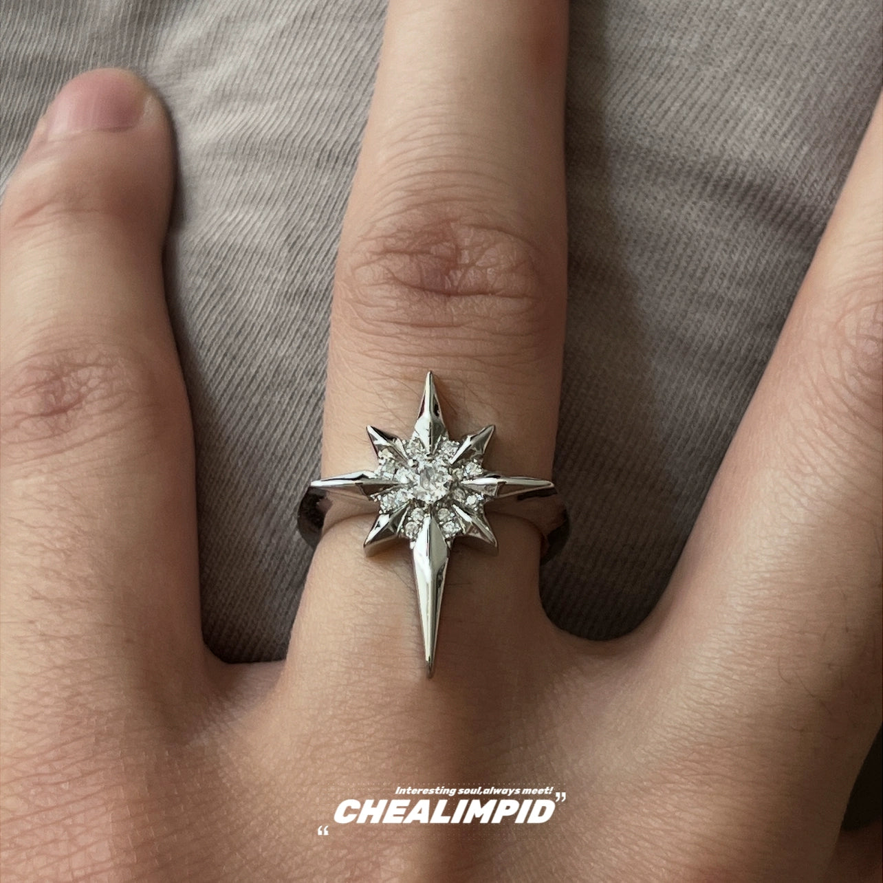 Zircon Open Adjustable Ring