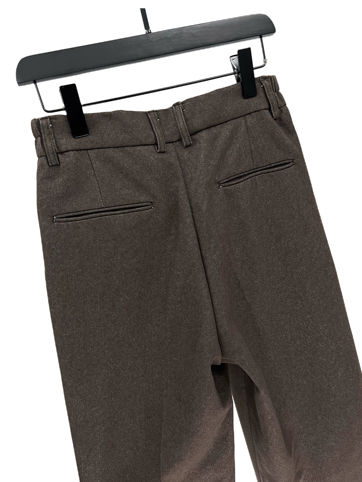 Imitation Denim Loose Straight Pants