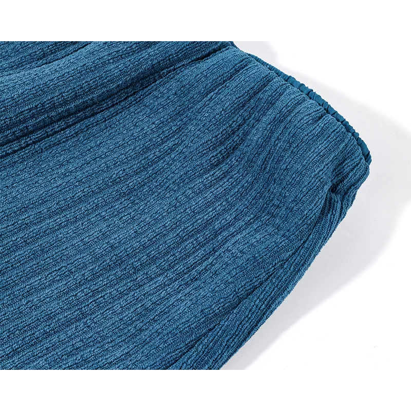 Falda midi retro de talle alto de pana 