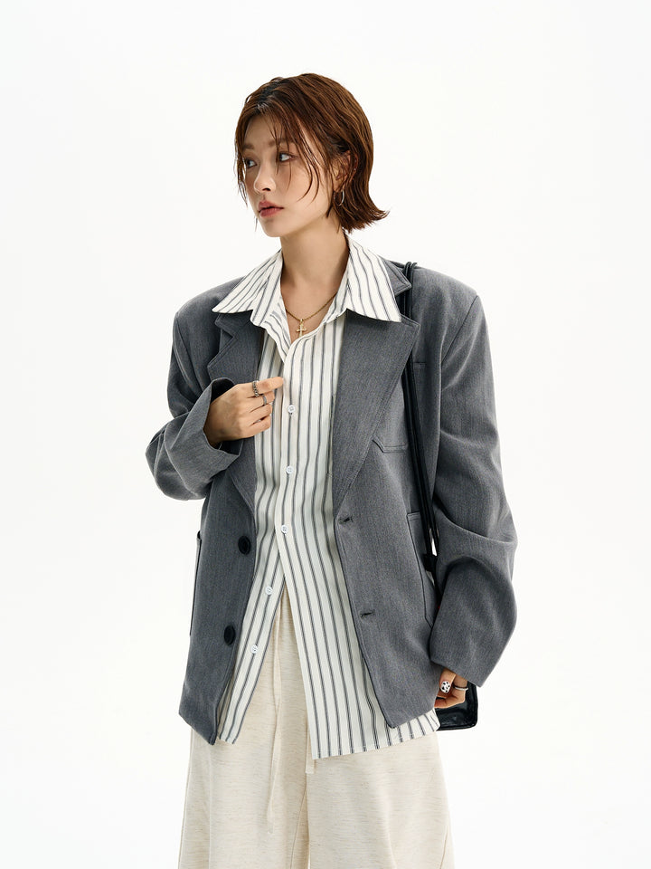 Retro Casual Jersey Style Jacket